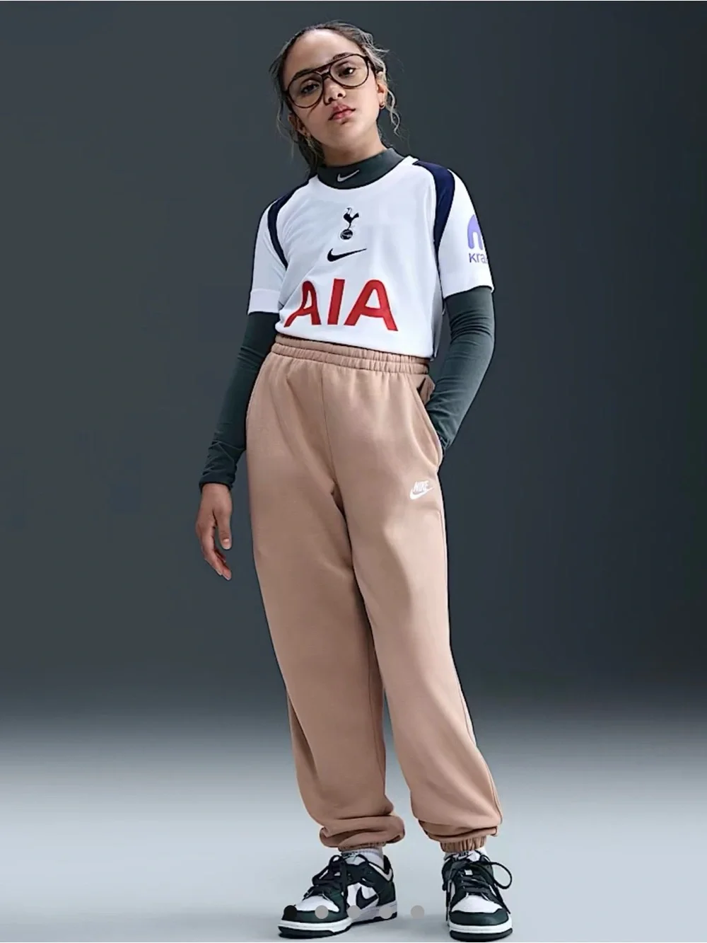 Unisex Nike Sportswear Club Fleece Big Kids Loose Pants Tan/Hemp